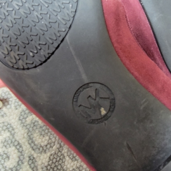 Michael Kors Felicity Merlot suede Flats with rhinestones Holiday Size 6.5 - Picture 11 of 15